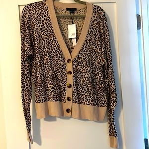 Leopard print cardigan